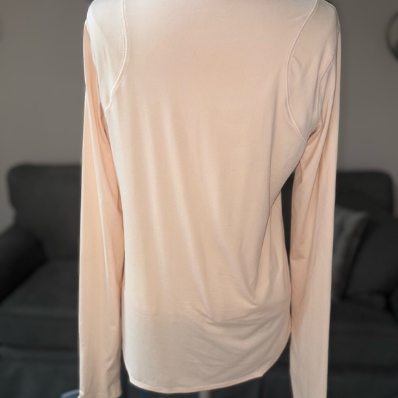 Zella Long Sleeve Performance Top – Light Peach (Size M) - Picture 3 of 4